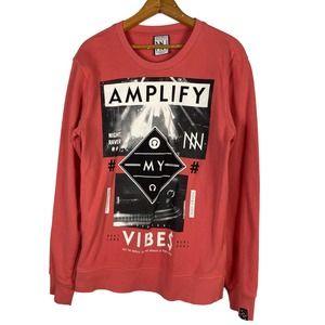 NON GRADA Graphic Amplify My Hardcore Vibes Sweatshirt        Size: M
